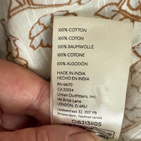 Free People Cream and Gold Floral Blouse - Picture 10 of 14